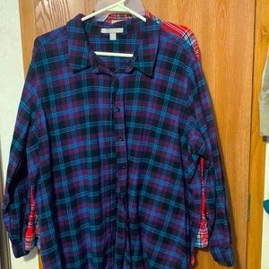 Woman within flannel